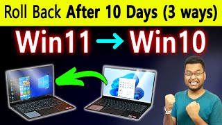 How to Rollback Windows 11 to 10 | How to go back to Windows 10 from Windows 11,Downgrade windows 11