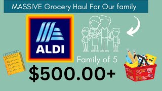 MONTHLY MASSIVE ALDI GROCERY HAUL | AUSTRALIAN FAMILY