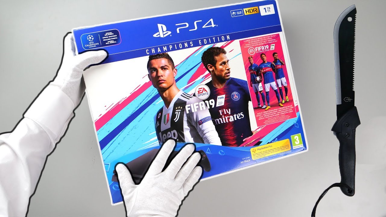 Unboxing PS4 FIFA 19 Console (Loot Box Edition Playstation 4) - YouTube