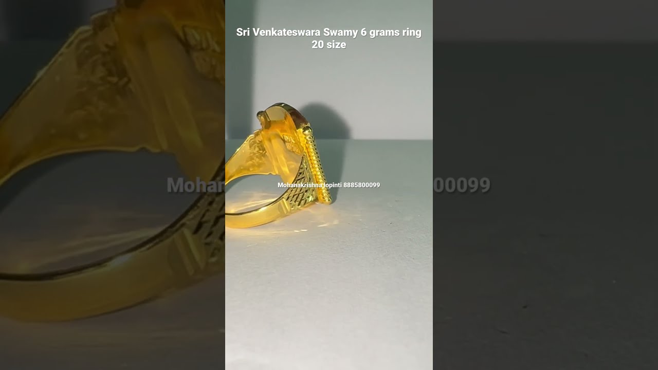 Lord venkateshwara swamy ring 13 grams made by order - YouTube