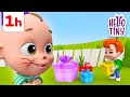 Happy birt.ay baby  wheels on the bus and more nursery rhymes  best kids songs hello tiny