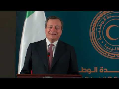 Draghi in visita in Libia