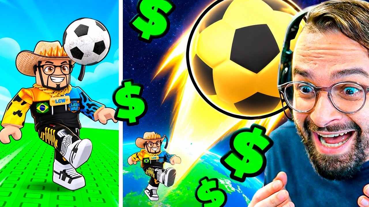 GASTEI ROBUX INFINITO PRA CHUTAR A BOLA PRO ESPAÇO! 🚀⚽
