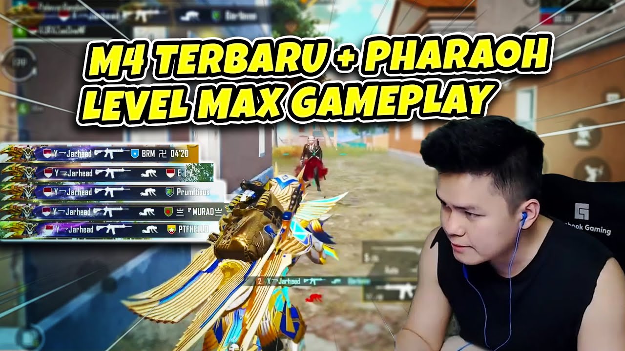 M4 TERBARU + PHARAOH LVL MAX Gameplay di Ace Dominator | PUBG Mobile