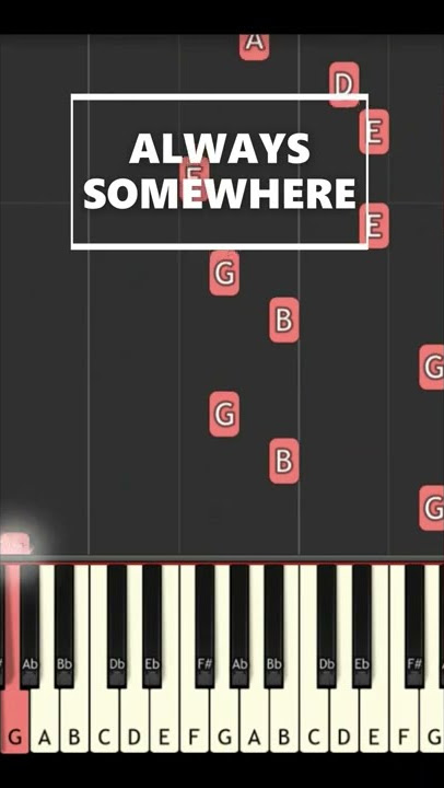 Scorpions - Always Somewhere | Piano Tutorial #shorts