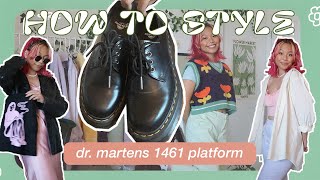 🍄🌱 STYLING DR. MARTENS 1461 PLATFORM // summer 2021 outfits