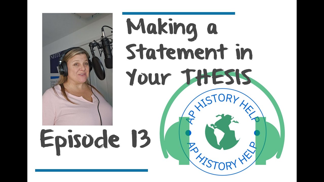 Making a Statement with Your Thesis - YouTube