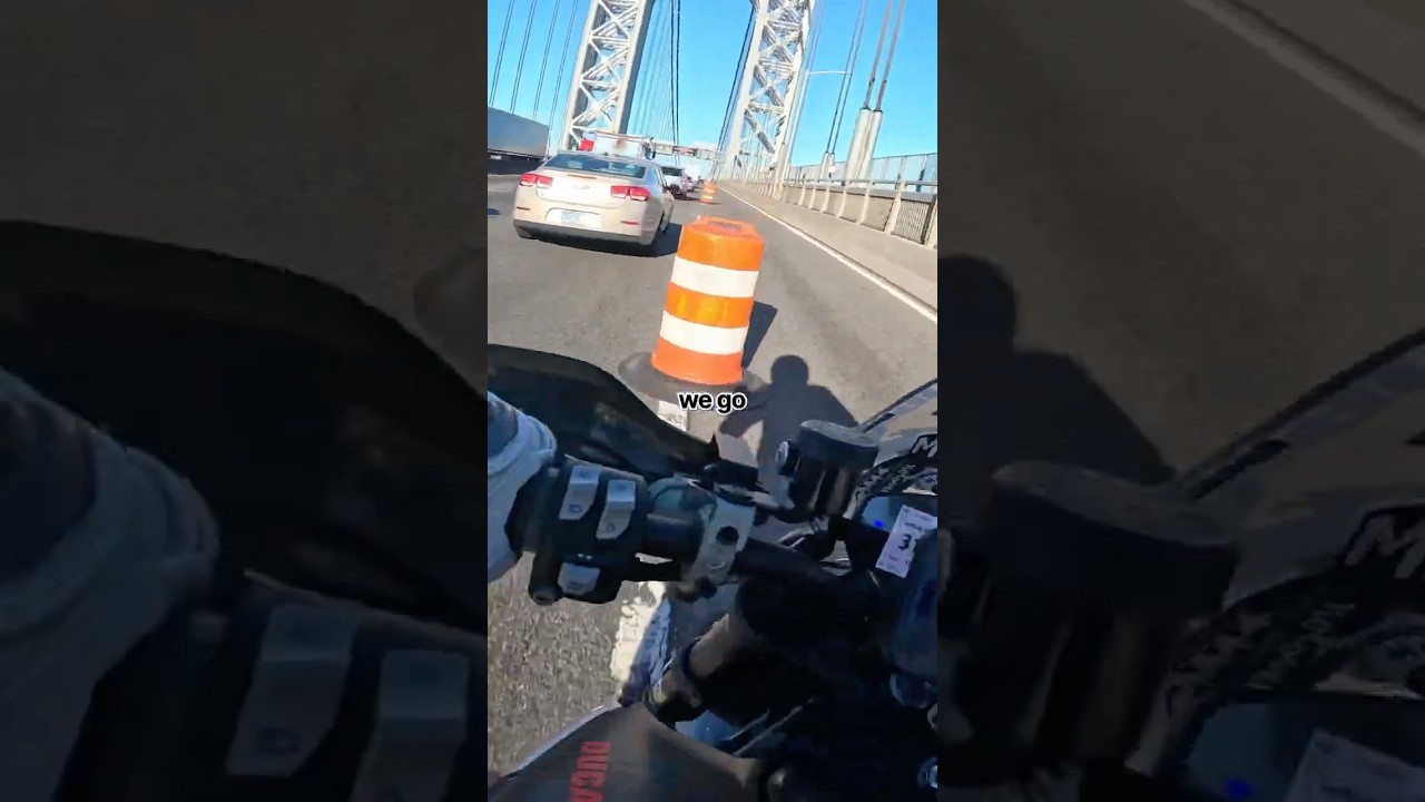 Close Call on a Bridge in NYC | Could have crashed