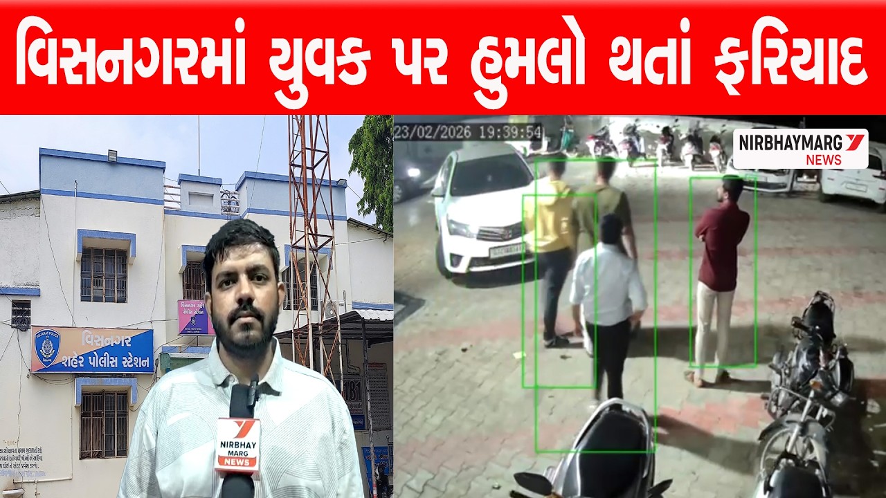 વિસનગરમાં ફરીવાર સ્મિત પટેલે યુવક પર કર્યો  હુમલો || #visnagar #વિસનગર  || visnagar news ||