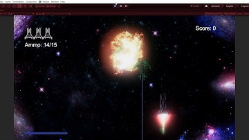 Space Shooter Pro   Game - Enemy Laser Beam Animation Loop Demo