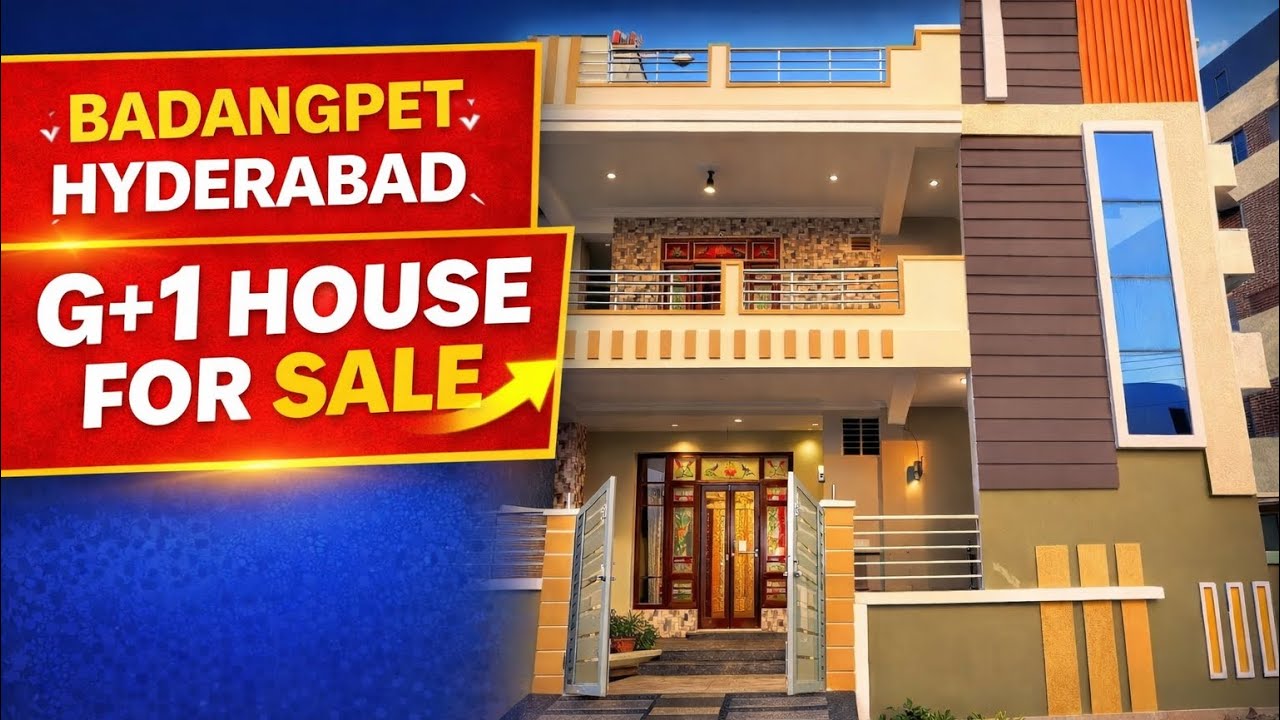 BADANGPET  160 గజాల్లో కొత్తగా నిర్మించిన ఇండిపెండెంట్ ఇల్లు HYDERABAD 