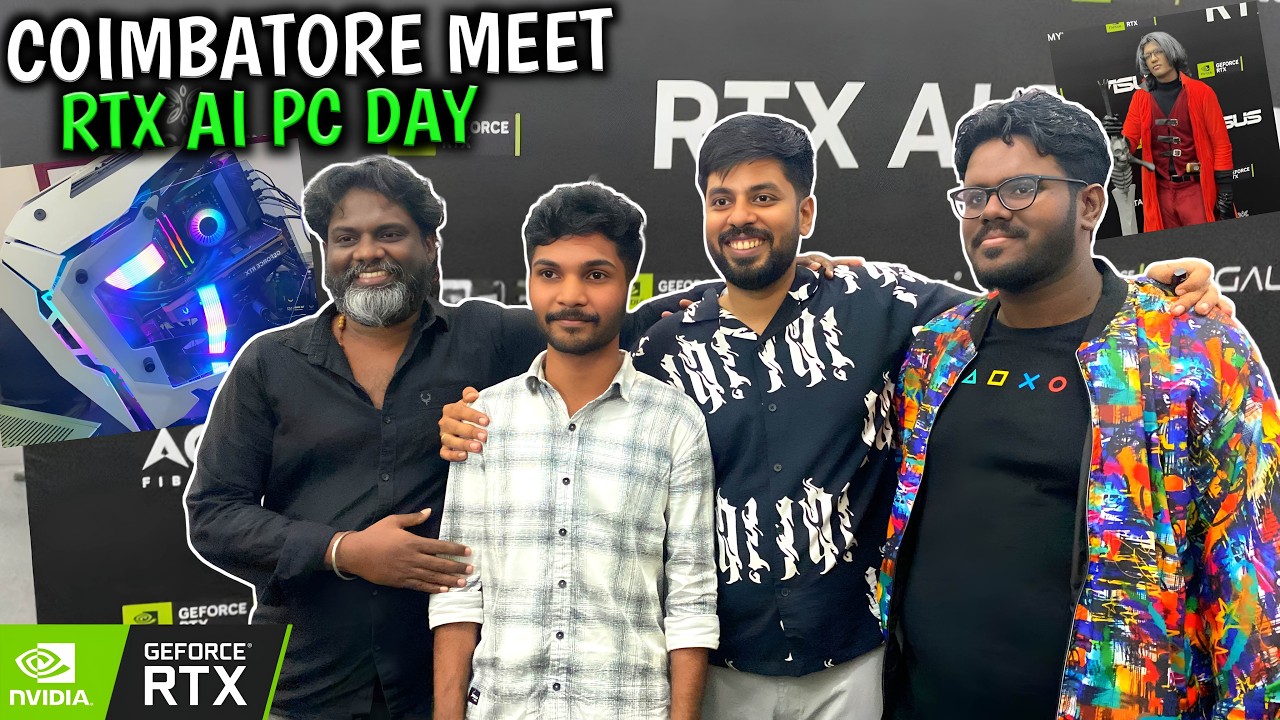 I MET OUR VIEWERS AT COIMBATORE IN NVIDIA RTX AI PC DAY ! | Mr IG 