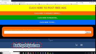 How to post ads in BackPageOriginal com