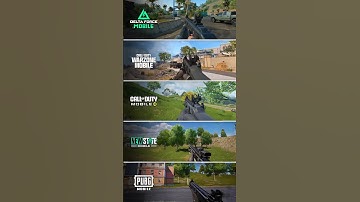 Vector Comparison | Delta Force Mobile vs Warzone Mobile vs CODM vs New State Mobile vs PUBG Mobile