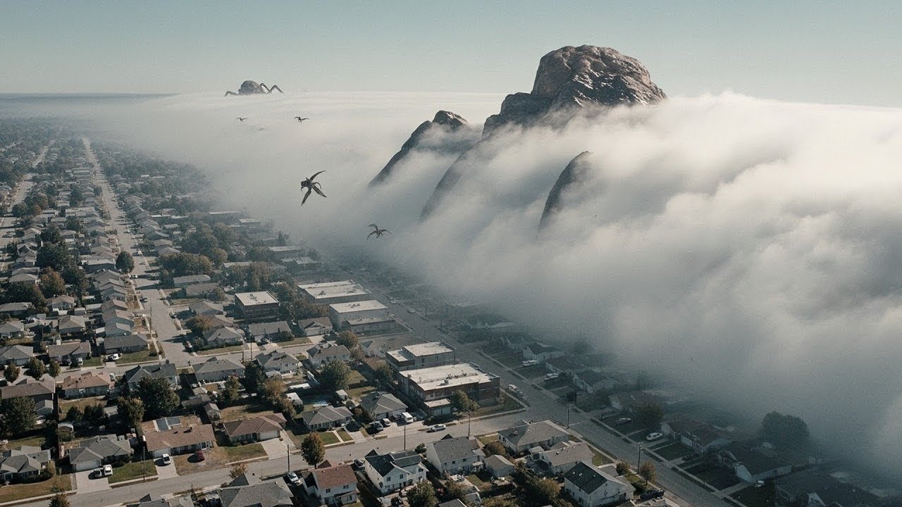 📹 Қалың тұман басқан шағын қалаға қорқынышты құбыжықтар келді... 