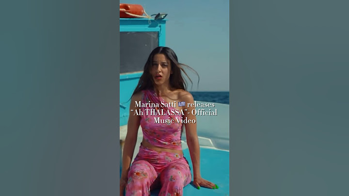 Marina Satti from 🇬🇷 releases “Ah THALASSA”-Official Music Video to her father #marinasatti #viral