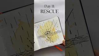 Inktober Day 11:Rescue#inktober#inktober2026#artchallenge#rescue#day10#inktoberindia#inkart