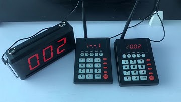 Take a Number System K-999+K-302 2+1  press next , can know what number call from last keypad