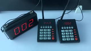 Take a Number System K-999+K-302 2+1  press next , can know what number call from last keypad