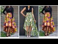 HIGH LOW CIRCLE SKIRT || Cutting and Sewing || Easiest method