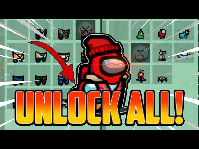 NEW *AMONG US MOD* UNLOCK ALL PETS, HATS, AND SKINS! 