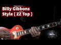 Billy Gibbons Style ( ZZ Top ) - Guitar Lesson