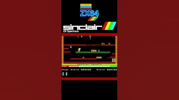 🕹️Manic Miner on the ZX Spectrum...Amazing!! | #shorts  #retro #zxspectrum #speccy #platformer