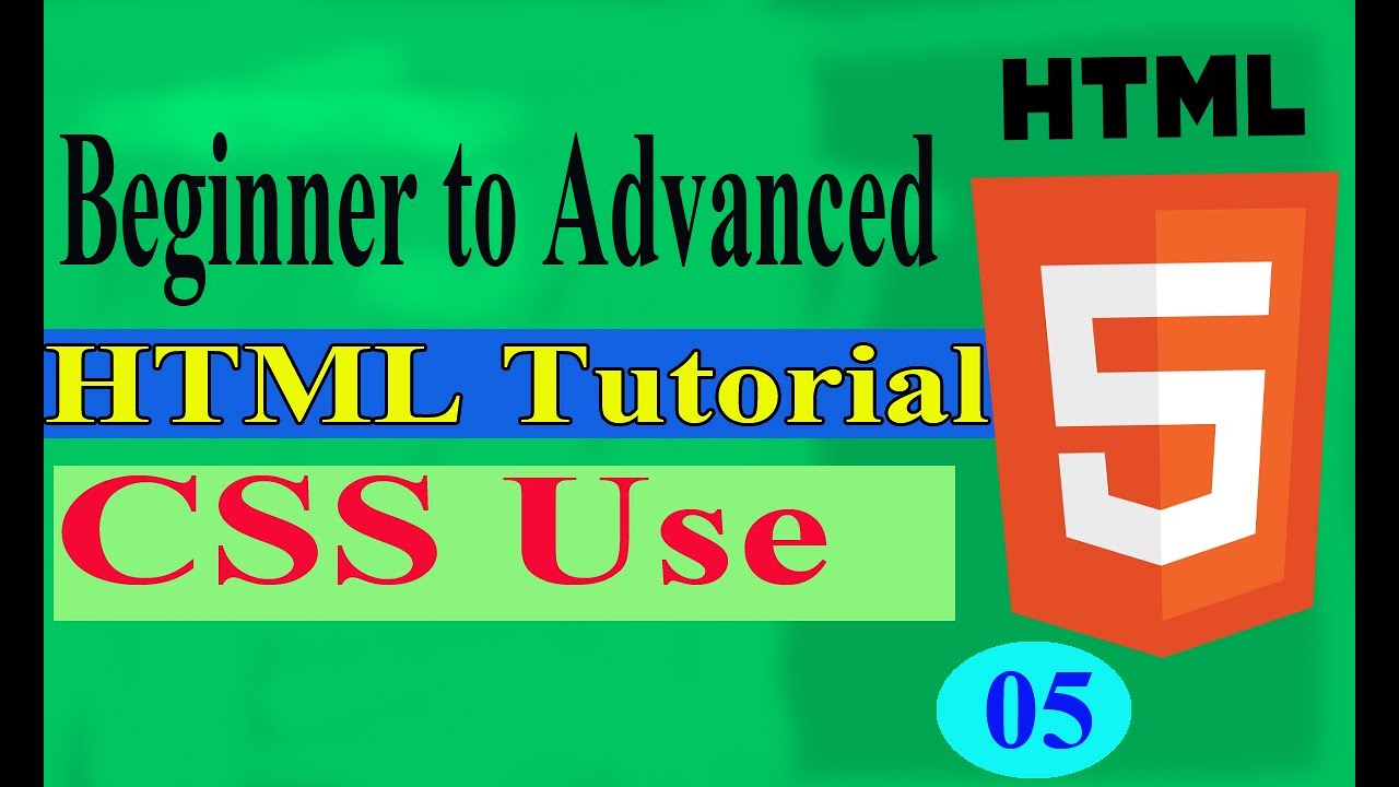 How To Use CSS In HTML Tag . - YouTube