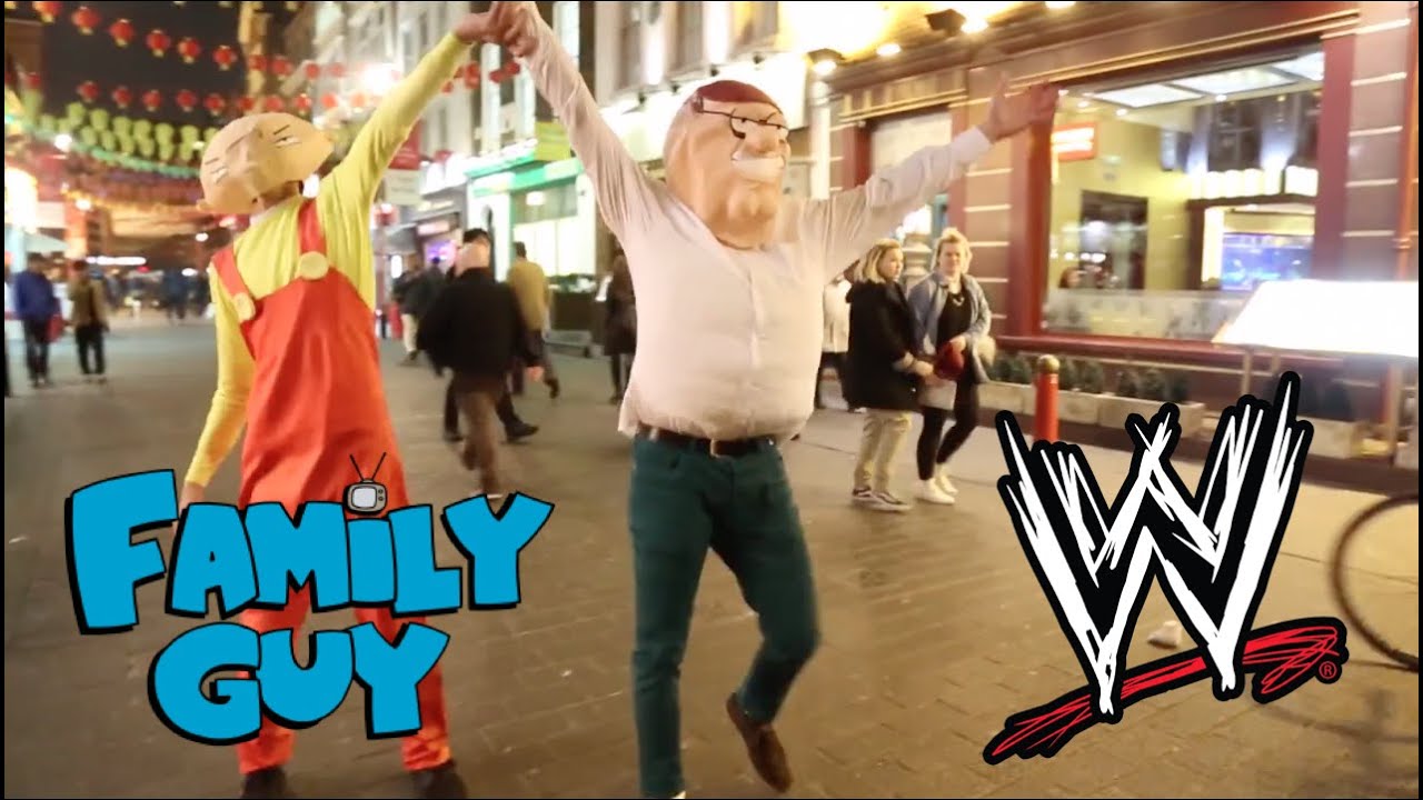 Family Guy Public WWE Finishers!