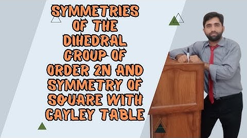 #grouptheory  Symmetries of Dihedral group #Symmetries of Square With Cayley table