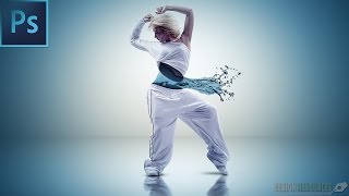 Aqua dance Photo Manipulation + PSD — Photoshop Tutorial screenshot 5