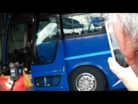 2015開幕戦カマタマーレ讃岐 バス入り待ち