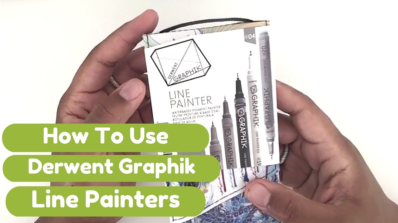 How To Use Derwent Graphik Line Painters YouTube