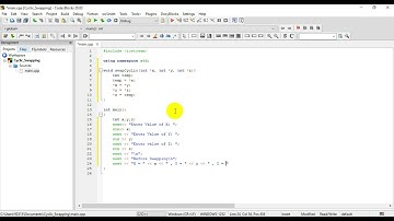 C++ Program to Swap Numbers in Cyclic Order | Swap Numbers using Pointers
