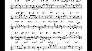 Easy Jazz Tenor Sax Transcription  Over The Rainbow  Rusty Bryant