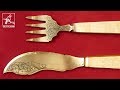 Making handengraved fork and knife