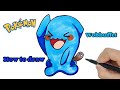 How to Draw Wobbuffet from POKEMON with Colorful Markers Step by Step |Easy and Fun for beginners