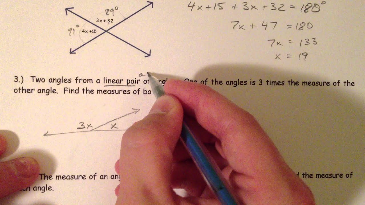 Angle Pair Relationships Throughout Angle Pair Relationships Worksheet