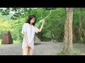 体感温度40℃ 森の中で全身びしょ濡れシャワー 女ぼっちキャンプ / Soaking wet shower in the forest, Feels like 40 degrees Celsius