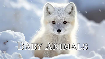 96 Hours Of Baby Animals In Winter Wonderland And Soothing Music for Relaxation