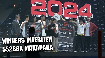 55286A Makapaka Winners Interview | VEX Worlds VRC HS Over Under