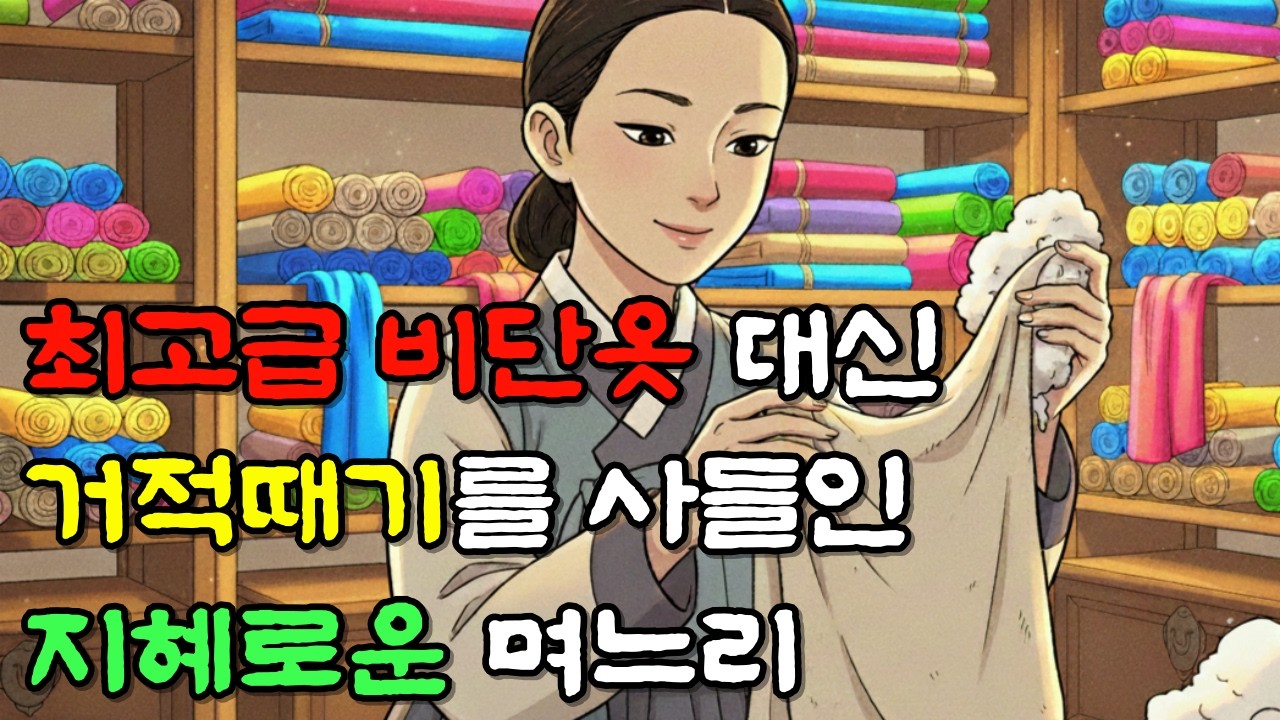 전재산 으로 최고급 비단옷 대신 거적때기를 사들인 지혜로운 며느리 | 야담·민담·전설·설화·옛날이야기