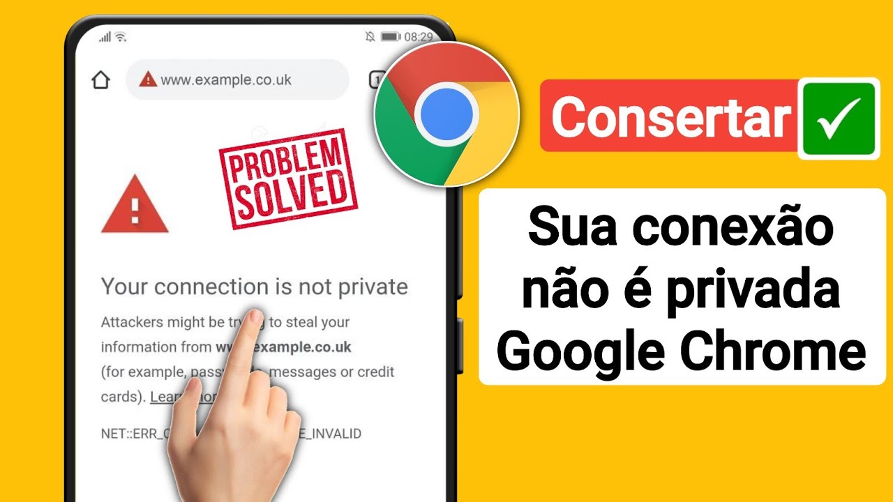 Como consertar sua conexão não é particular no Google Chrome - YouTube