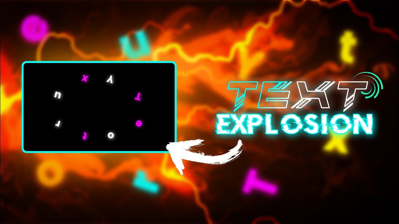 Text Explosion Tutorial | Alight Motion
