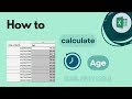 How to Calculate Age from Date of Birth in Excel