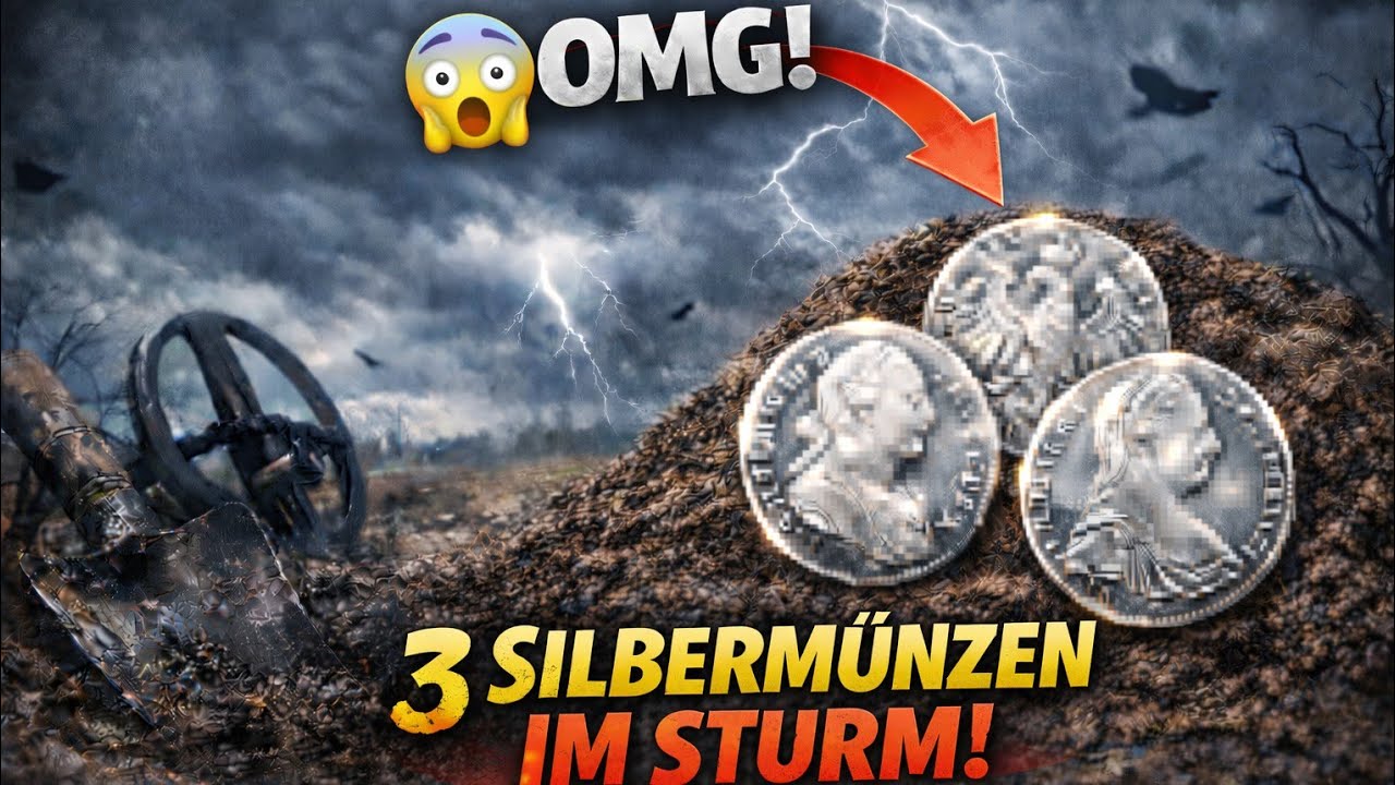 👉 „Silberfund im Sturm! 😱 3 Münzen – und ich konnte es kaum glauben…“