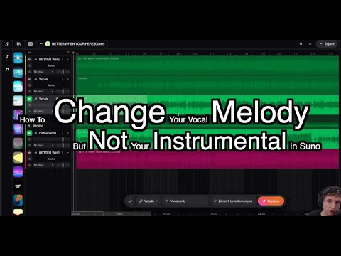 How To Change The Melody Of Your Lyrics But Not Your Instrumental In Suno Studio 1.2