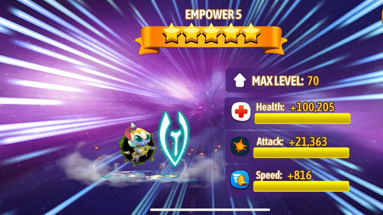 Empower 5 High Corrupted Time Dragon max level 70 