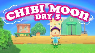 ❤️Chibi Moon Day 5!! Can we get the first campsite visitor? - Animal Crossing New Horizons