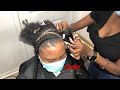 Pop smoke braids w/a twist on 4c hair